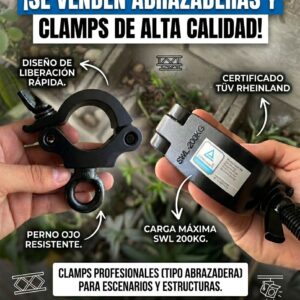 Clamp color negro 200kg